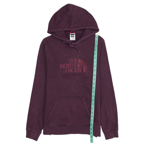 The North Face Womens Purple Hoodie Size M 100% Cotton Pullover