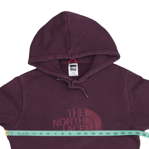 The North Face Womens Purple Hoodie Size M 100% Cotton Pullover