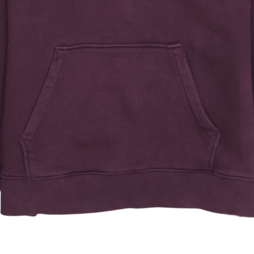 The North Face Womens Purple Hoodie Size M 100% Cotton Pullover