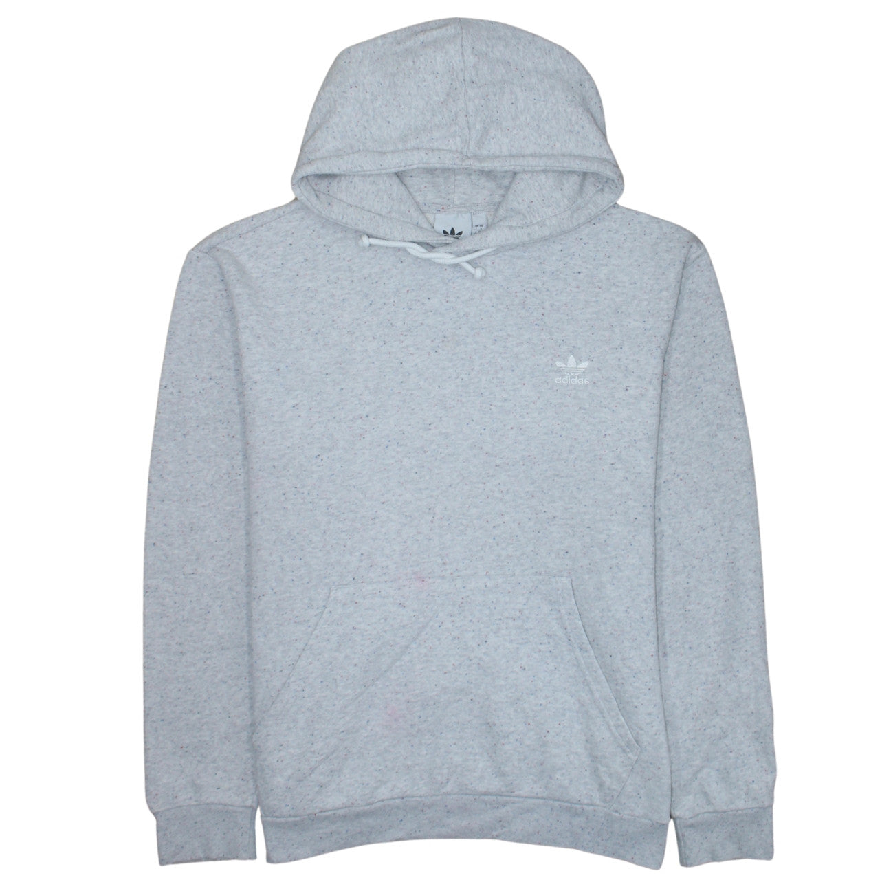 Adidas Women Grey Hoodie L Pullover Hooded Sweatshirt Casual