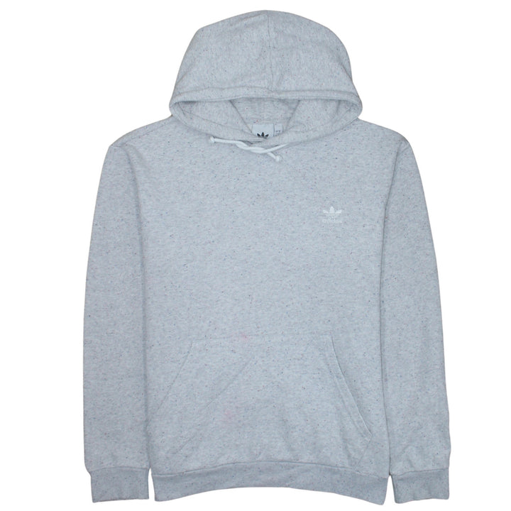 Adidas Women Grey Hoodie L Pullover Hooded Sweatshirt Casual