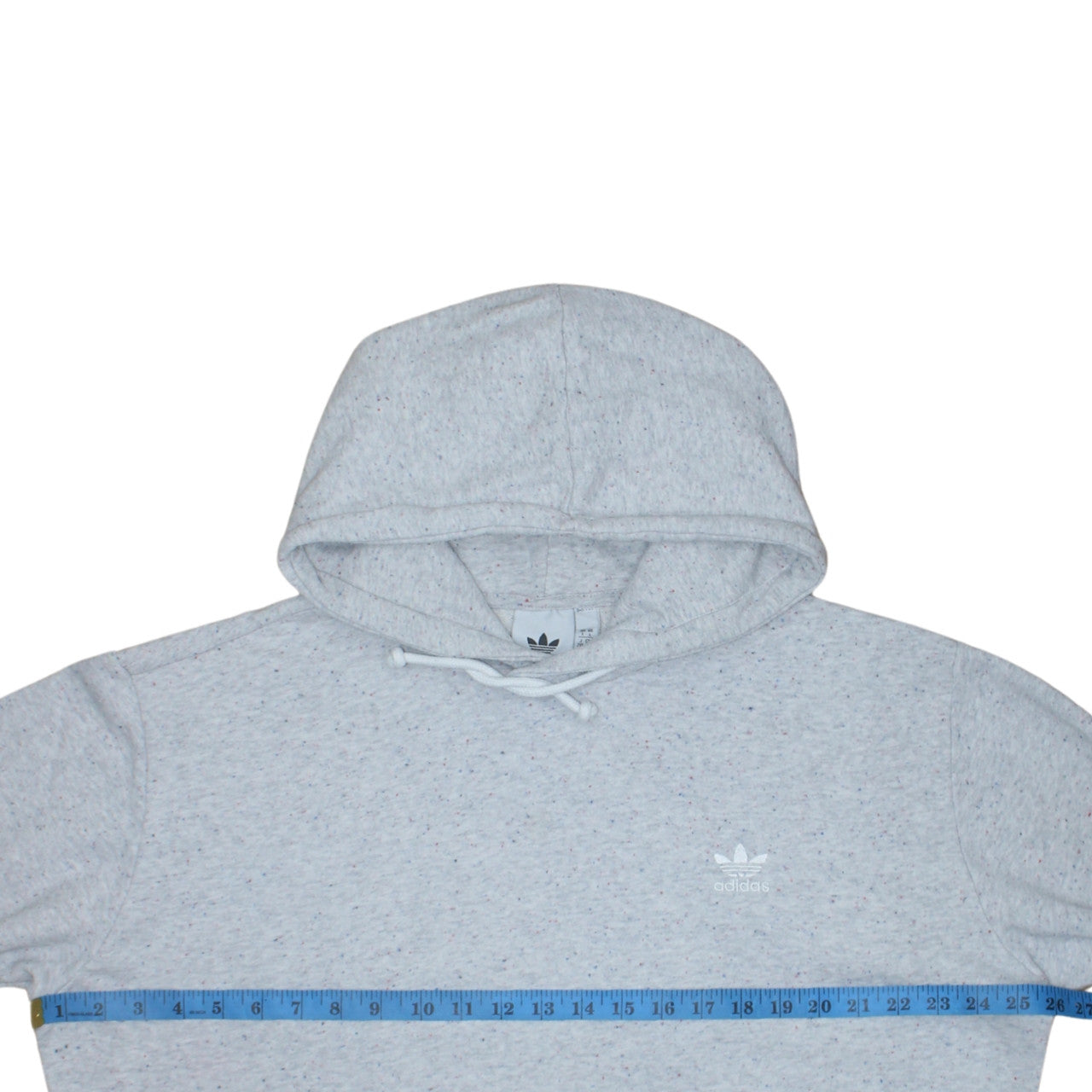 Adidas Women Grey Hoodie L Pullover Hooded Sweatshirt Casual