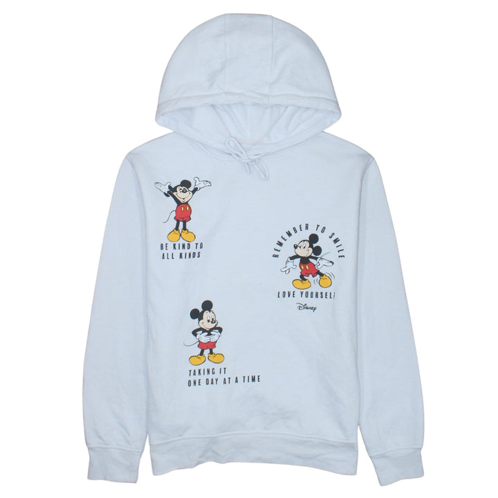 Disney Women’s White Mickey Mouse Pullover Hoodie 2XS