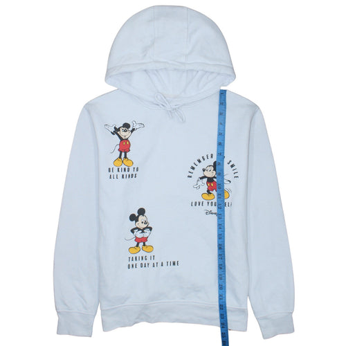 Disney Women’s White Mickey Mouse Pullover Hoodie 2XS