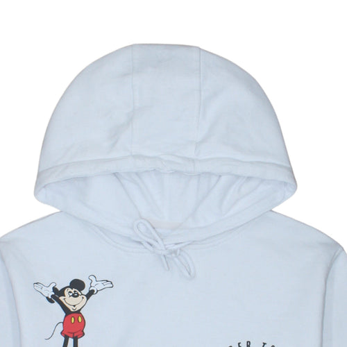 Disney Women’s White Mickey Mouse Pullover Hoodie 2XS