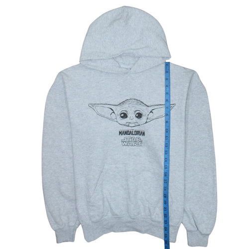 Primark Men Grey Star Wars Mandalorian Hoodie L Pullover