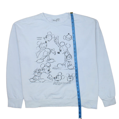 Disney Primark Womens White Mickey Mouse Sweatshirt Size 22/24