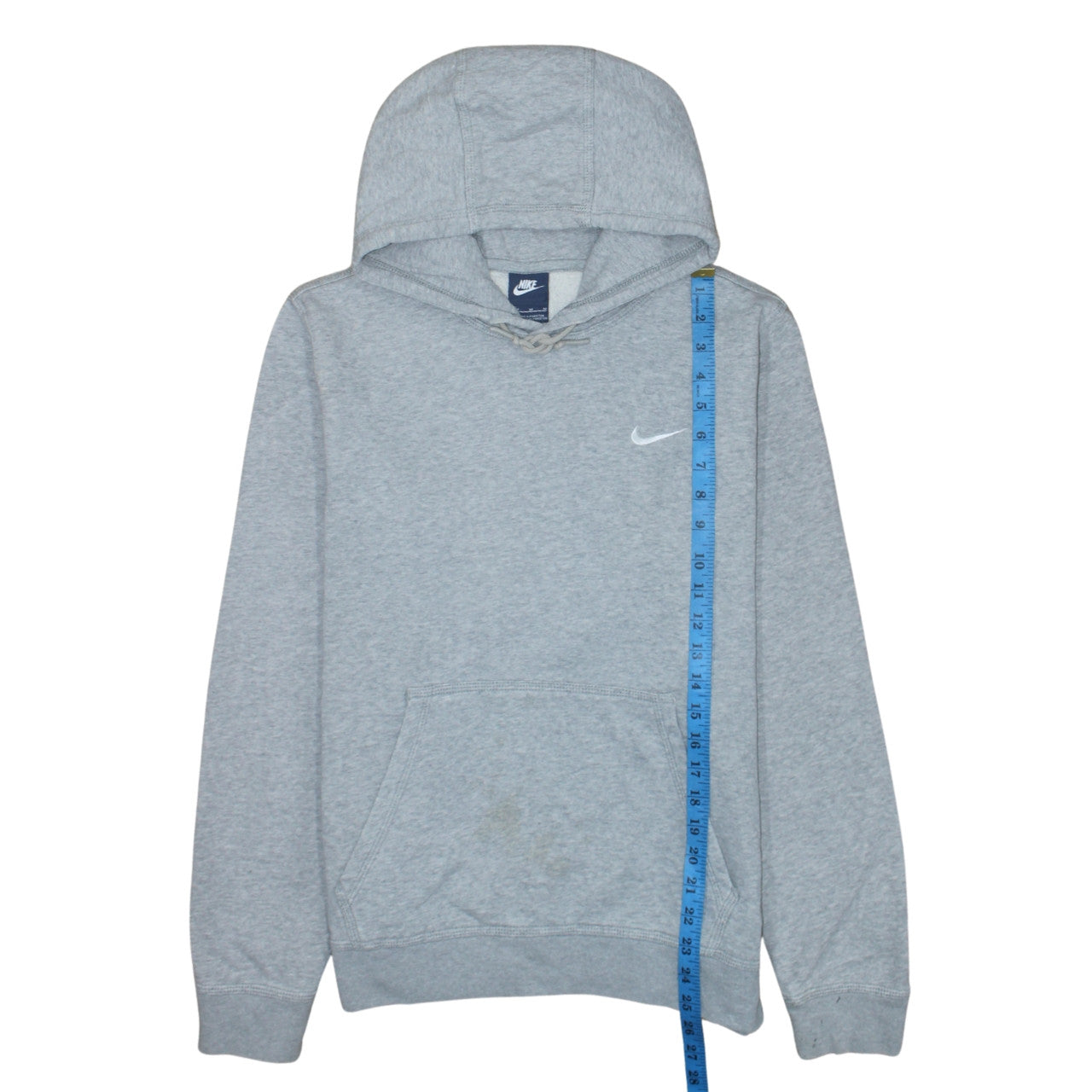 Nike Men's Grey Pullover Hoodie M Regular Fit Sportswear