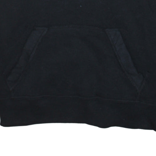 Hollister Men’s Black Pullover Hoodie S Fleece Embroidered Logo