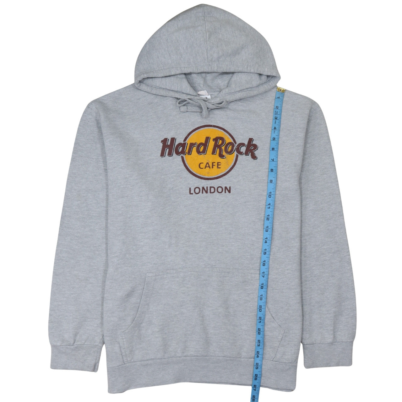 Hard Rock Cafe London Men's Grey XL Pullover Hoodie