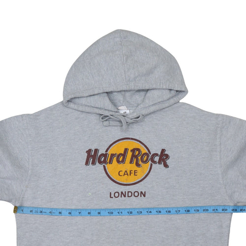 Hard Rock Cafe London Men's Grey XL Pullover Hoodie