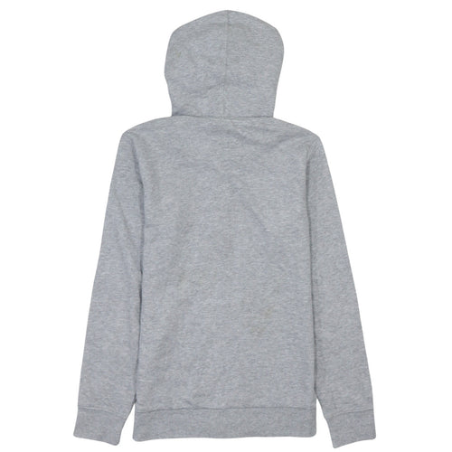 Champion Boys Grey Full Zip Hoodie 11-12 Years Logo Print Cotton Blend