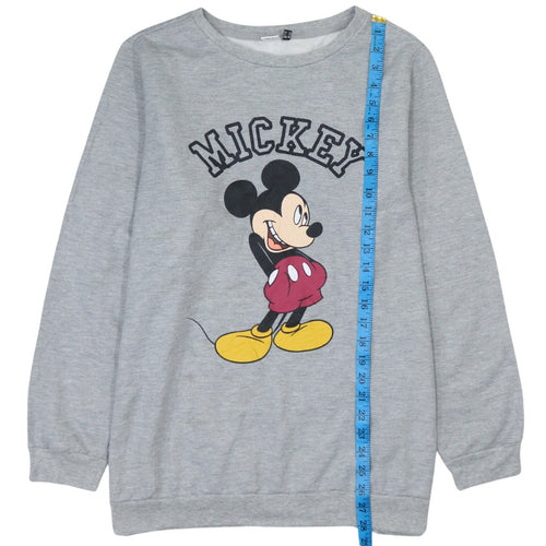 Disney Unisex Grey Mickey Mouse Pullover Sweatshirt S
