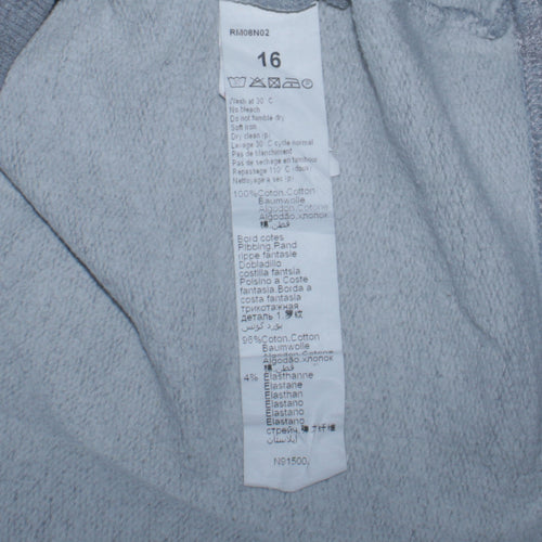 Levi's Women's Grey Logo Crew Neck Pullover Sweatshirt Size 16