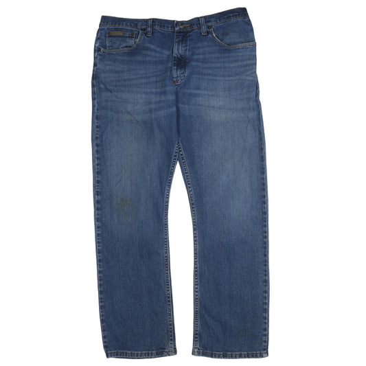 Wrangler Men's Blue 36x29 Straight Fit Denim Jeans