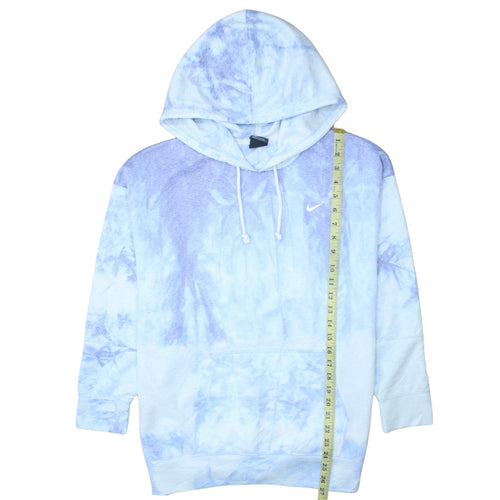 Nike Men's Blue Tie-Dye Dri-FIT Pullover Hoodie Size M