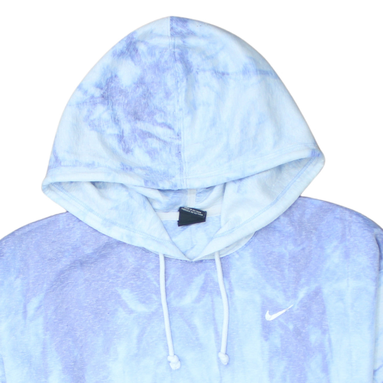 Nike Men's Blue Tie-Dye Dri-FIT Pullover Hoodie Size M