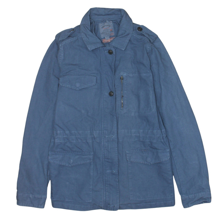 Fat Face Women's Blue Cotton Military Jacket Size 12