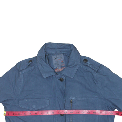 Fat Face Women's Blue Cotton Military Jacket Size 12