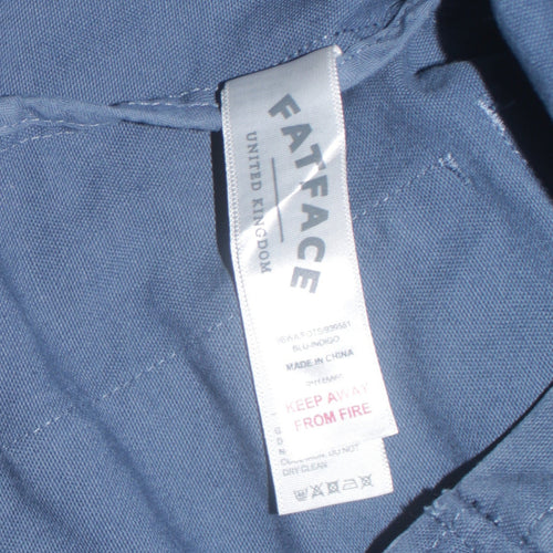 Fat Face Women's Blue Cotton Military Jacket Size 12