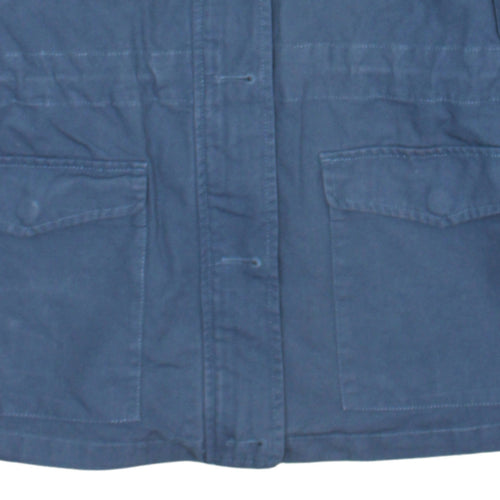 Fat Face Women's Blue Cotton Military Jacket Size 12