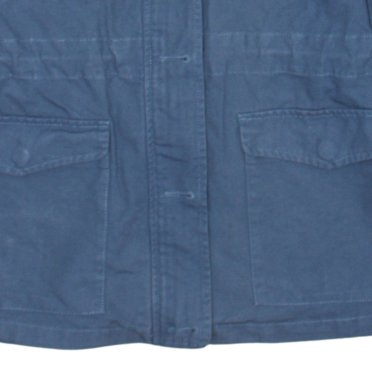 Fat Face Women's Blue Cotton Military Jacket Size 12