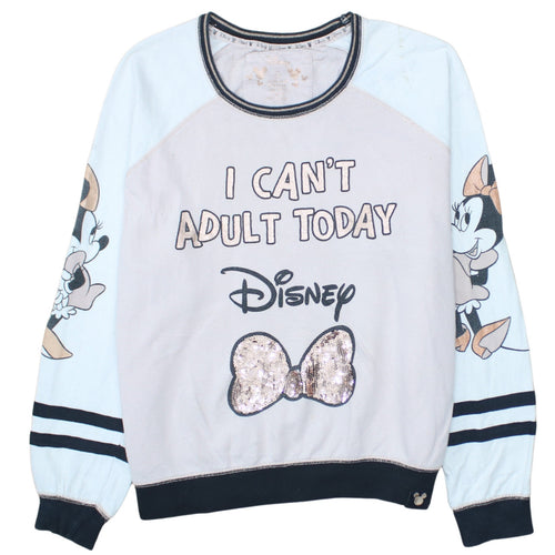 Disney Women’s Multicoloured Minnie Mouse Sequin Long Sleeve Nightshirt L