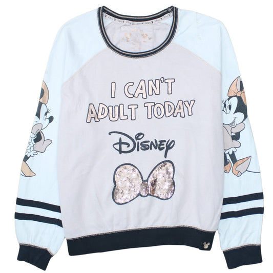 Disney Women’s Multicoloured Minnie Mouse Sequin Long Sleeve Nightshirt L