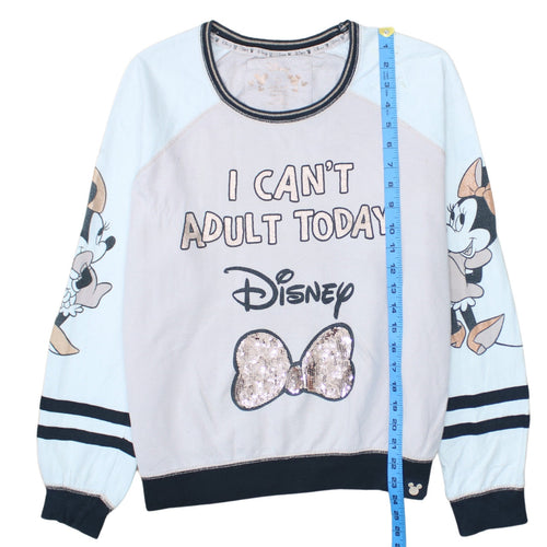 Disney Women’s Multicoloured Minnie Mouse Sequin Long Sleeve Nightshirt L