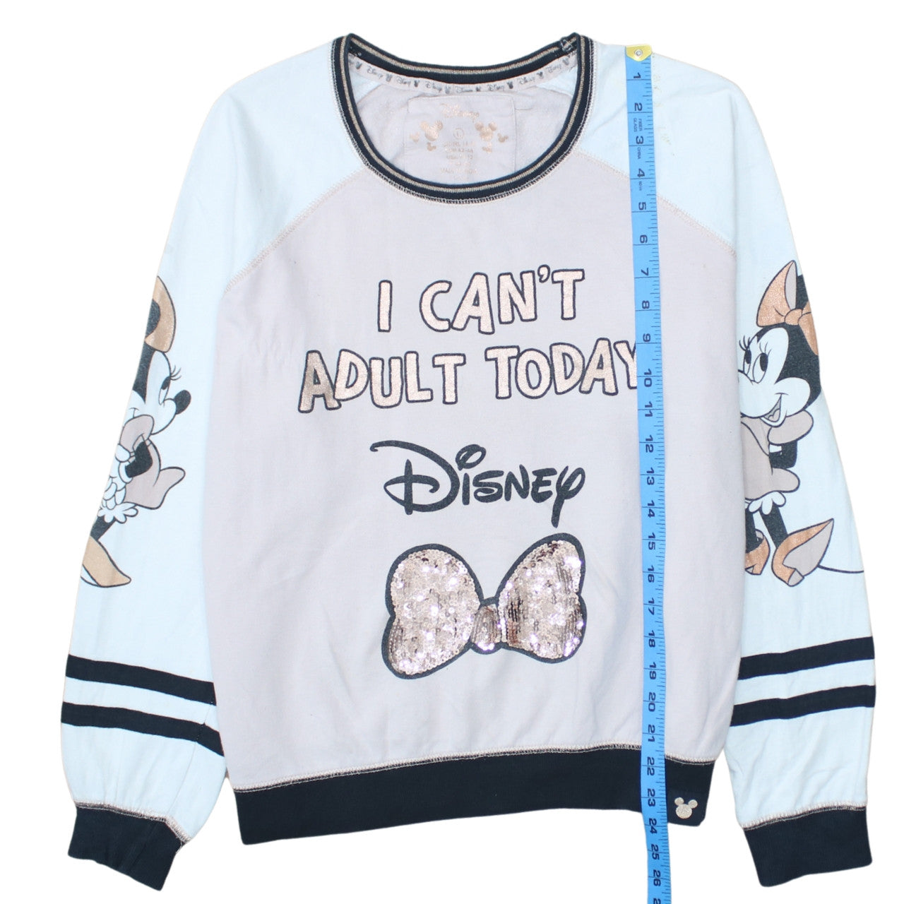 Disney Women’s Multicoloured Minnie Mouse Sequin Long Sleeve Nightshirt L