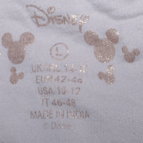 Disney Women’s Multicoloured Minnie Mouse Sequin Long Sleeve Nightshirt L