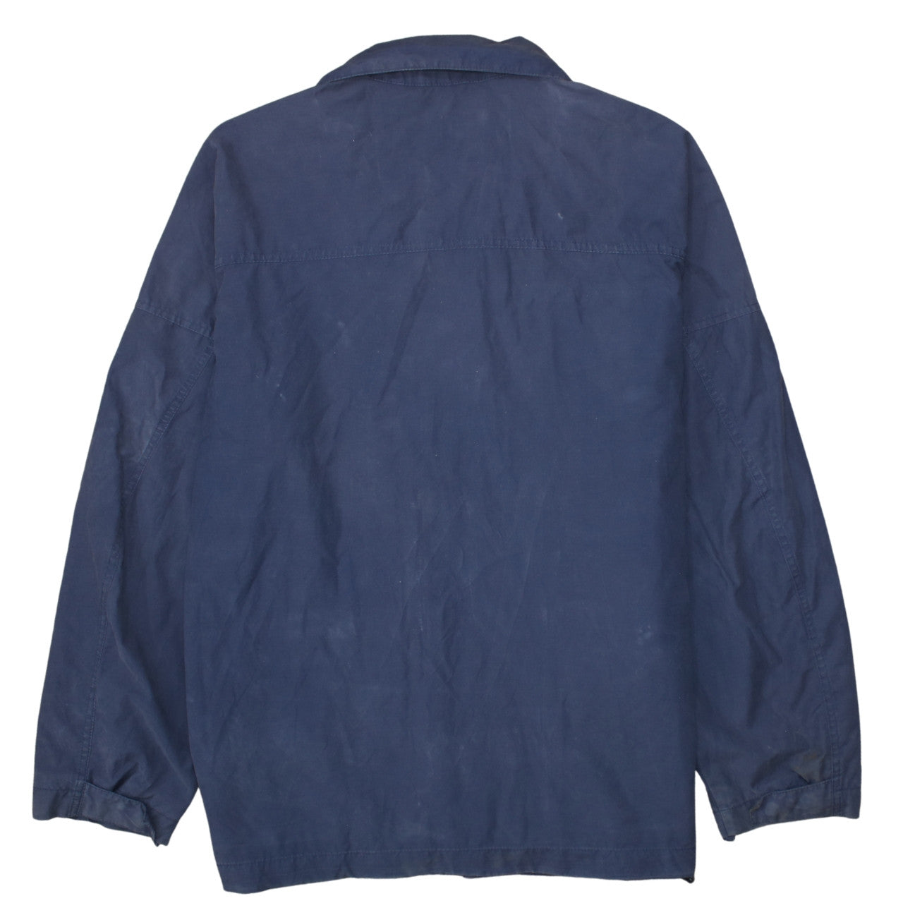 Timberland Men Blue L Parka Jacket Cotton Nylon Blend Outdoor