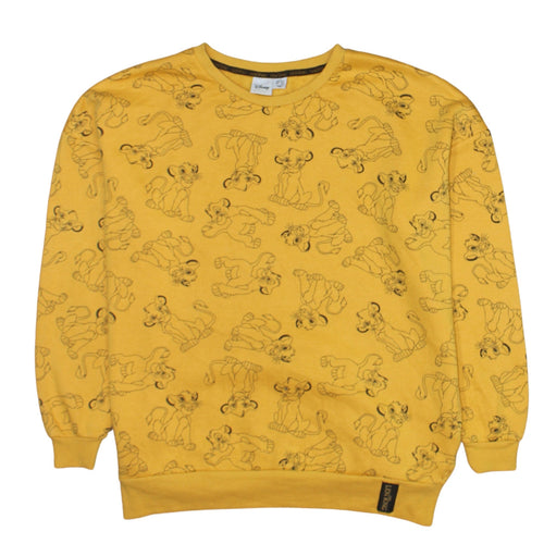 Disney Women’s Yellow Lion King Pullover Sweatshirt Size S
