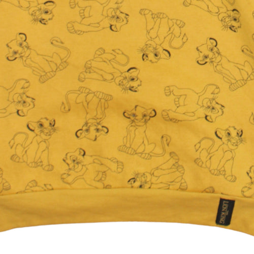 Disney Women’s Yellow Lion King Pullover Sweatshirt Size S