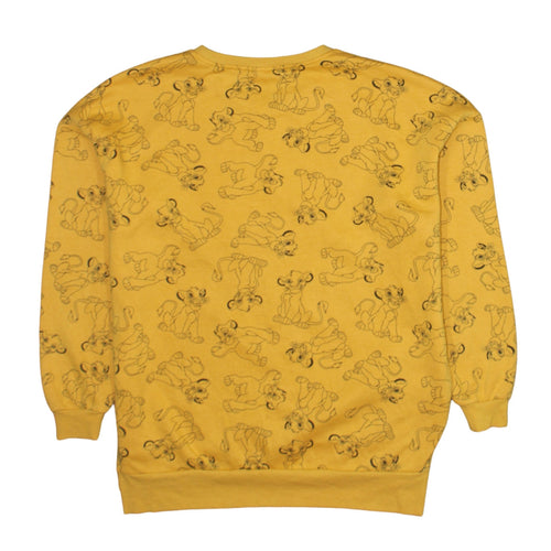 Disney Women’s Yellow Lion King Pullover Sweatshirt Size S