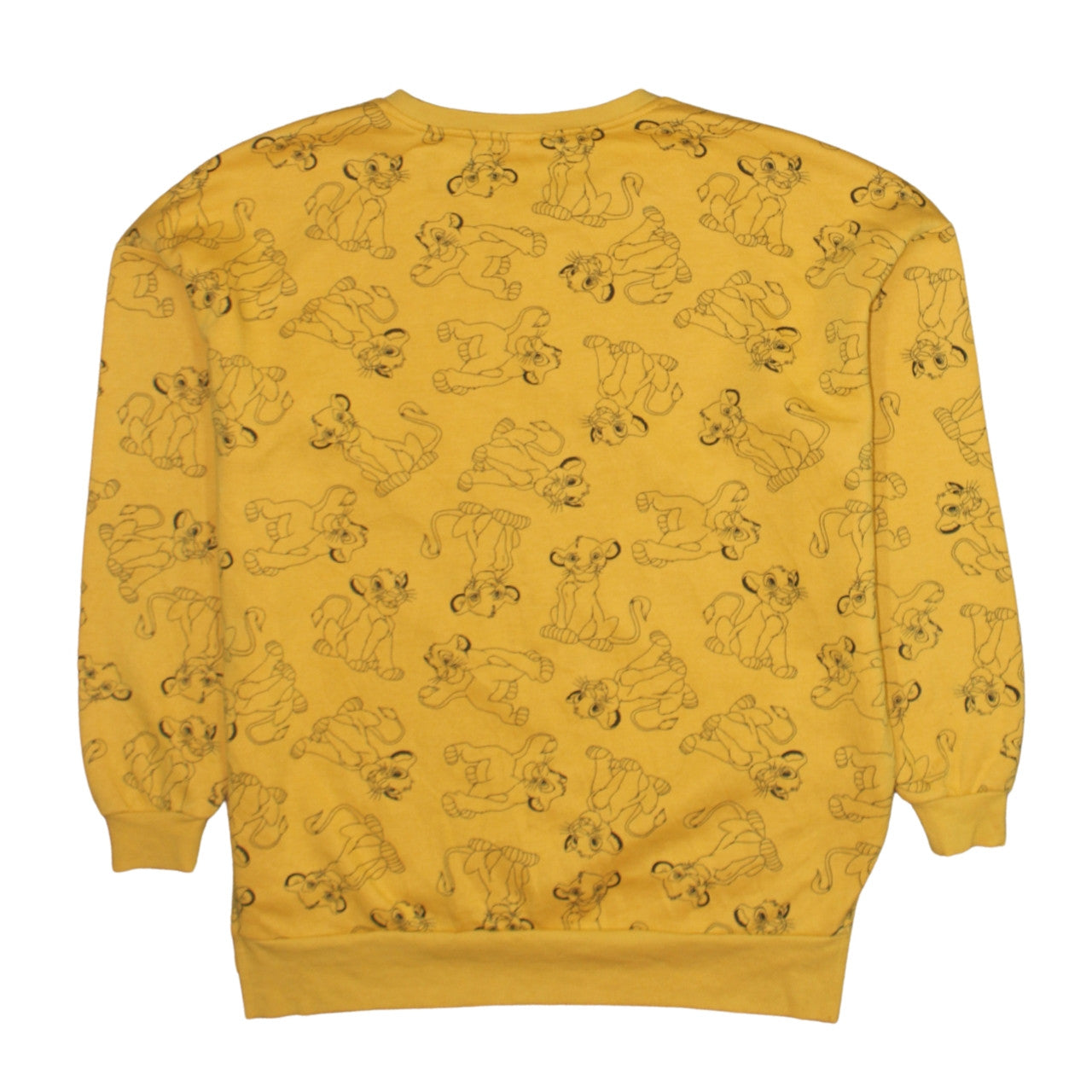 Disney Women’s Yellow Lion King Pullover Sweatshirt Size S