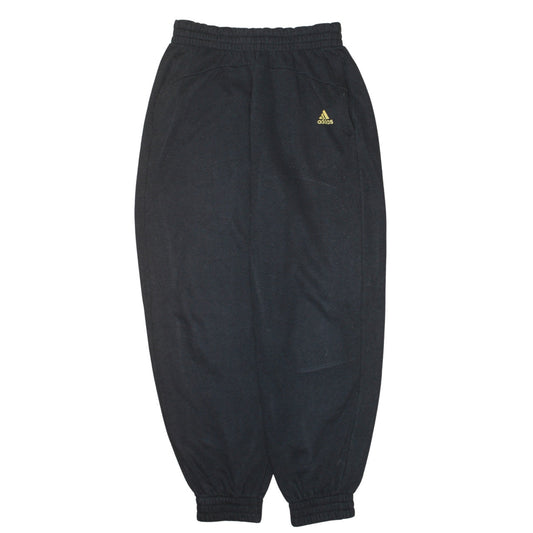Adidas Womens Black Jogger Sweatpants Size M Regular Fit Fleece Trousers