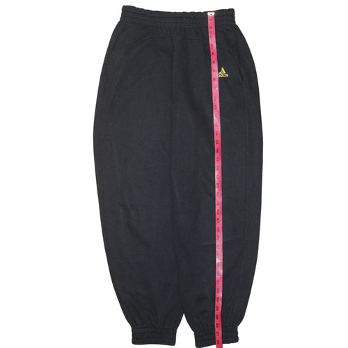 Adidas Womens Black Jogger Sweatpants Size M Regular Fit Fleece Trousers