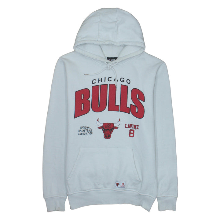 Primark NBA Chicago Bulls White Hoodie Men's M Pullover Graphic