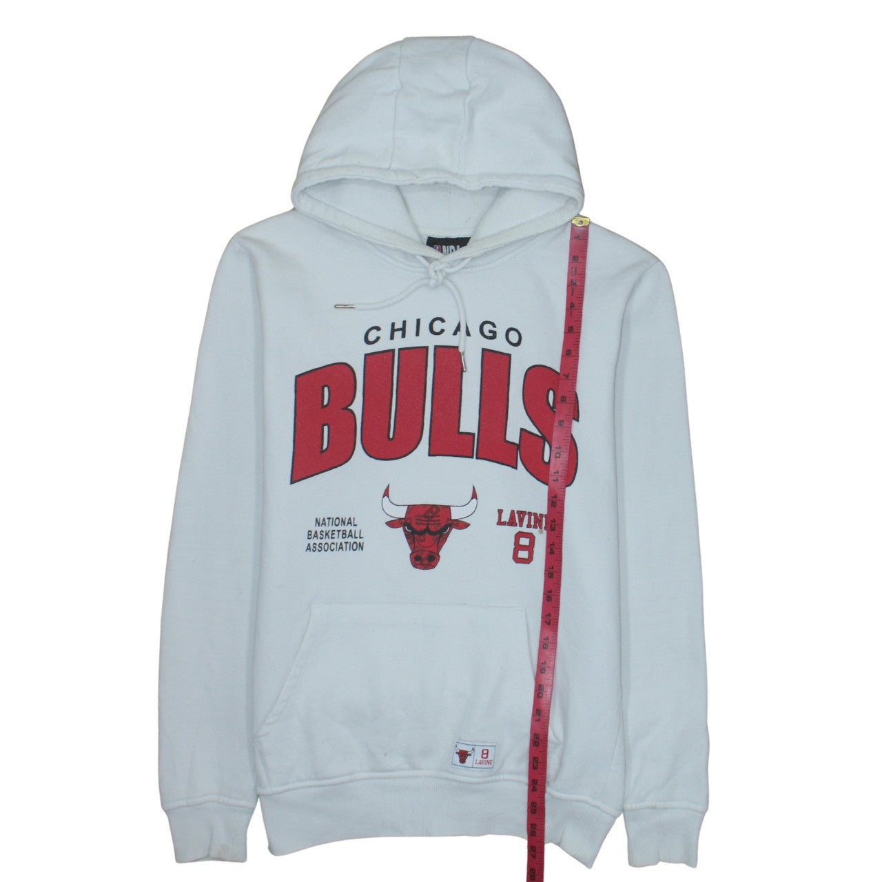 Primark NBA Chicago Bulls White Hoodie Men's M Pullover Graphic