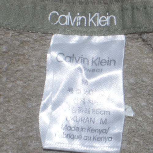 Calvin Klein Men's Green Logo Crew Neck Sweatshirt Size M