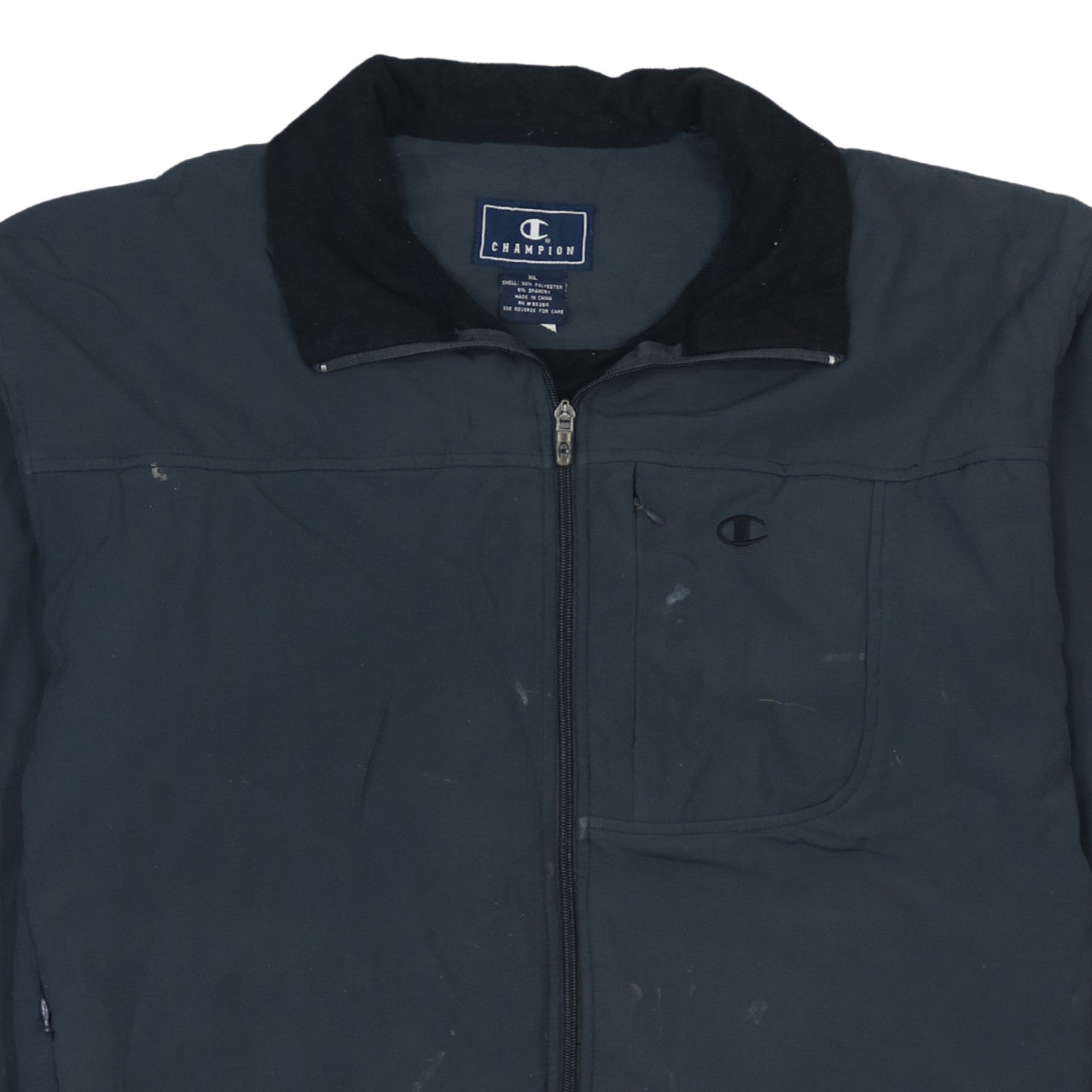 Champion Mens Black XL Full Zip Sports Jacket