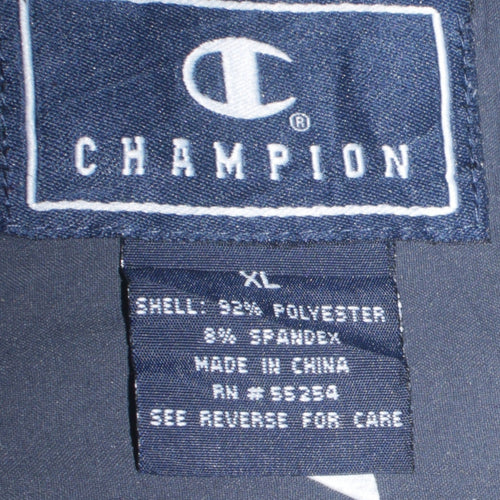 Champion Mens Black XL Full Zip Sports Jacket
