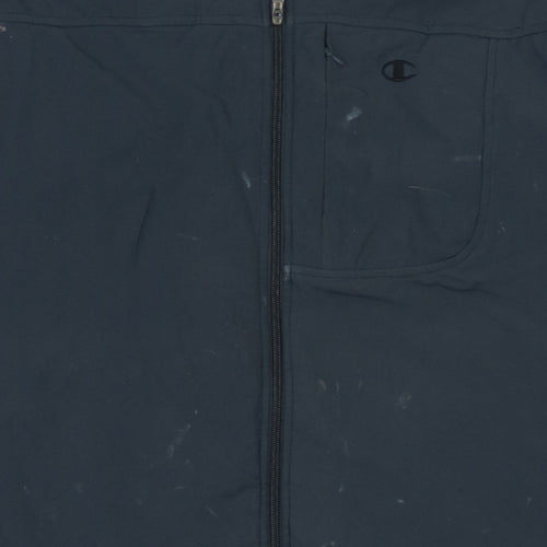 Champion Mens Black XL Full Zip Sports Jacket