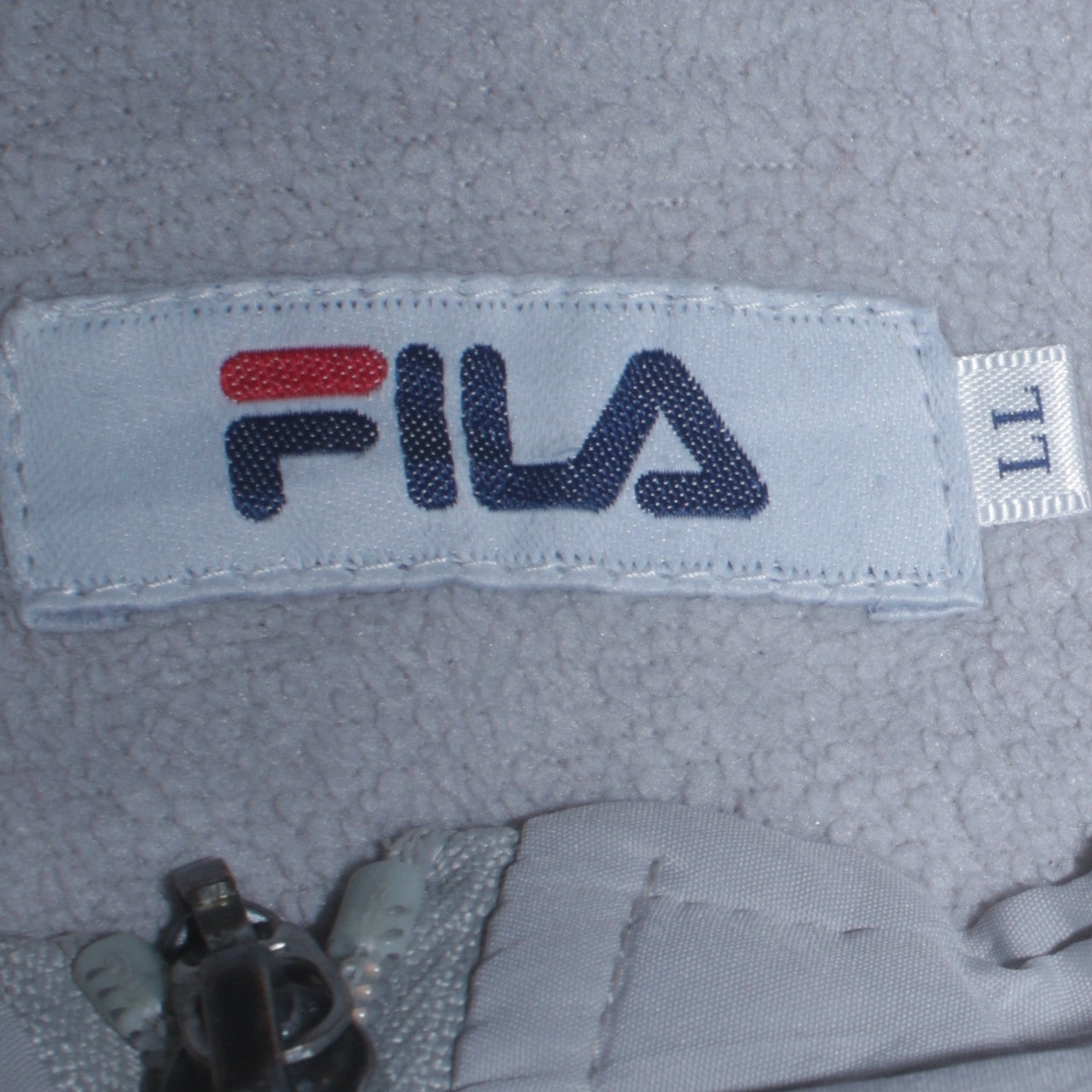 Fila Women White Full Zip Lightweight Sports Jacket Size L