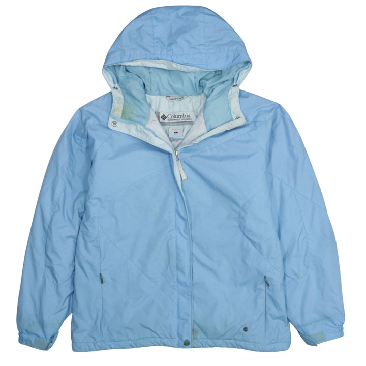 Columbia Women's Blue Waterproof Hooded Parka Jacket L