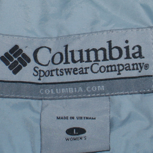Columbia Women's Blue Waterproof Hooded Parka Jacket L
