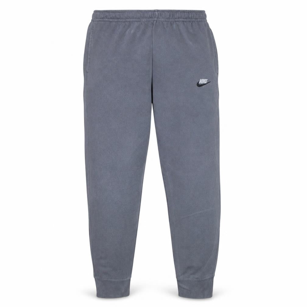 Front view of Nike Men's Grey Jogger Sweatpants M Regular Fit Fleece Activewear