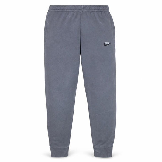 Front view of Nike Men's Grey Jogger Sweatpants M Regular Fit Fleece Activewear