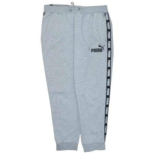 Puma Men's Grey L Pullover Sweatshirt Logo Sports Fleece